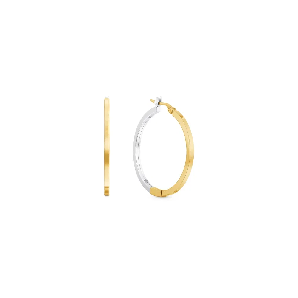Argola em Ouro Amarelo e Ouro Branco 18k, 20mm — imagem 1