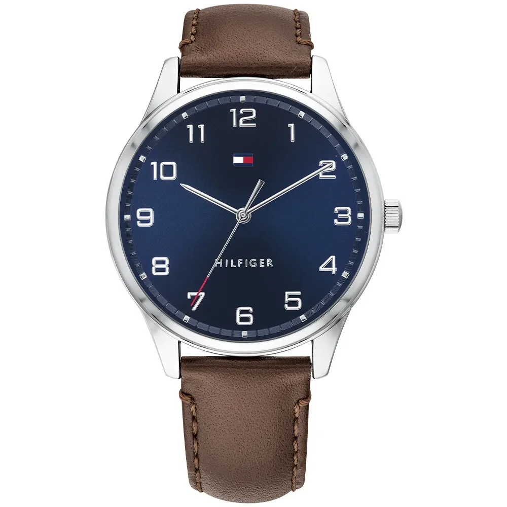 Relógio Tommy Hilfiger TH Essentials Masculino em Couro Marrom 1791659