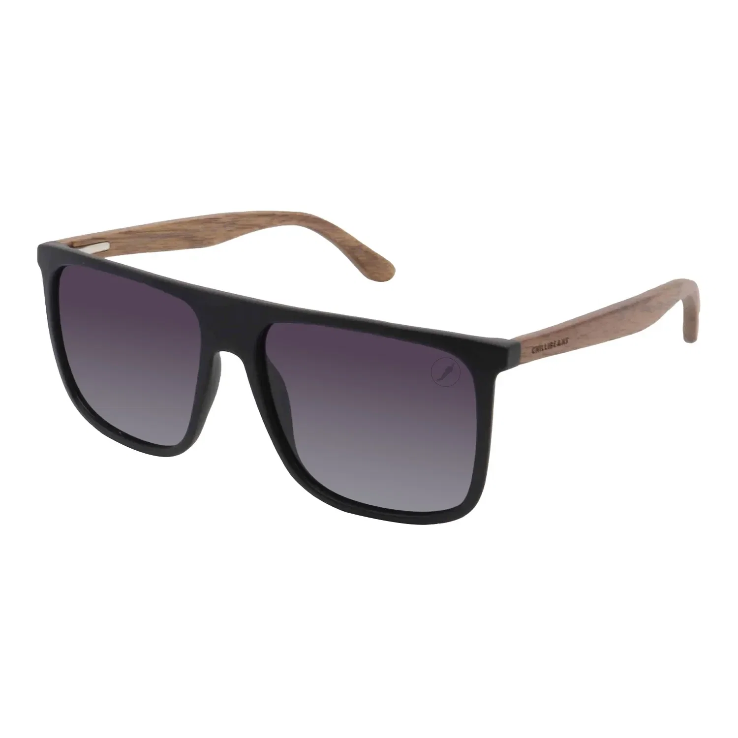 Óculos de Sol Masculino Chilli Beans Quadrado Polarizado Degradê Preto — imagem 1
