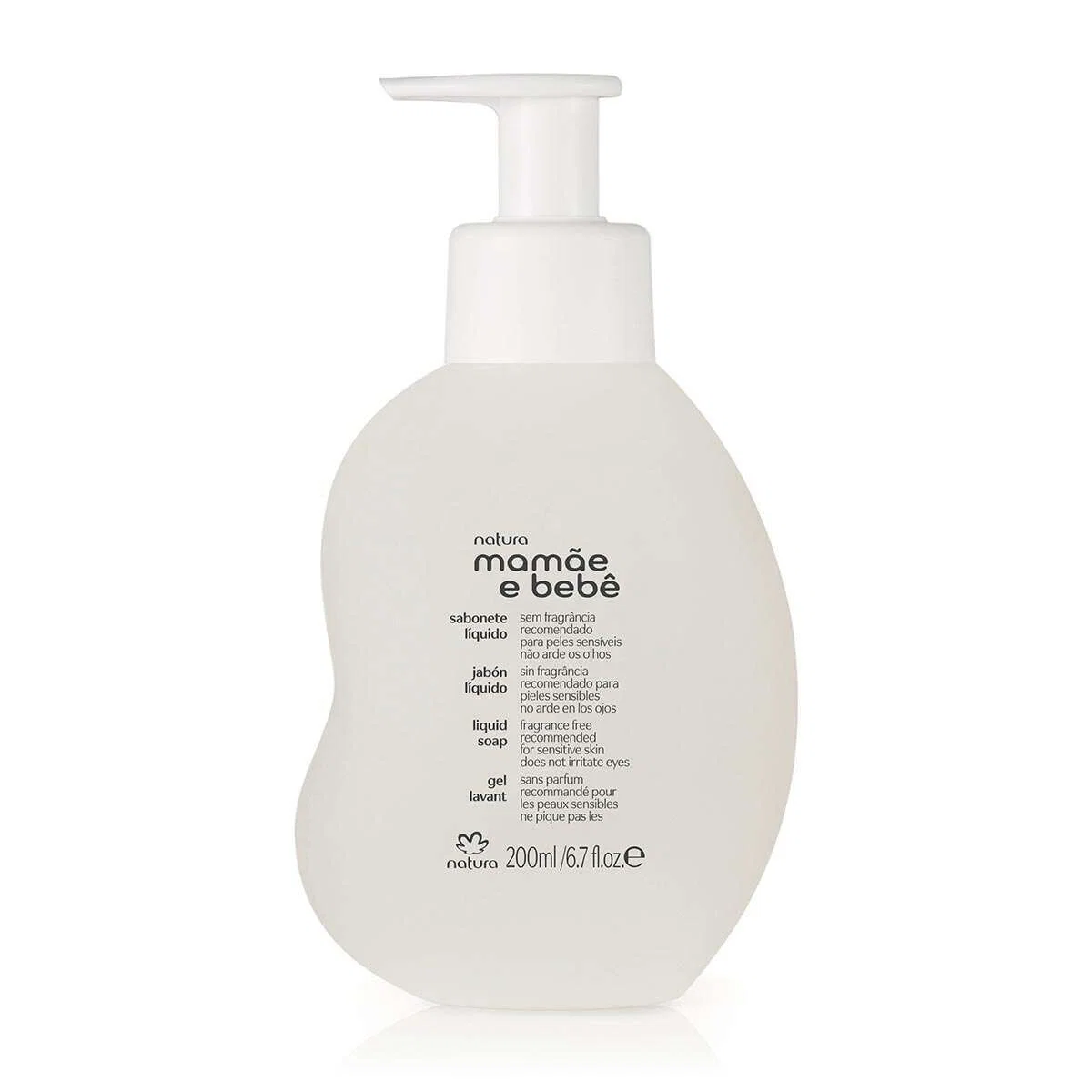 Sabonete Líquido Sem Fragrância da Cabeça aos Pés Mamãe e Bebê 200 ml
