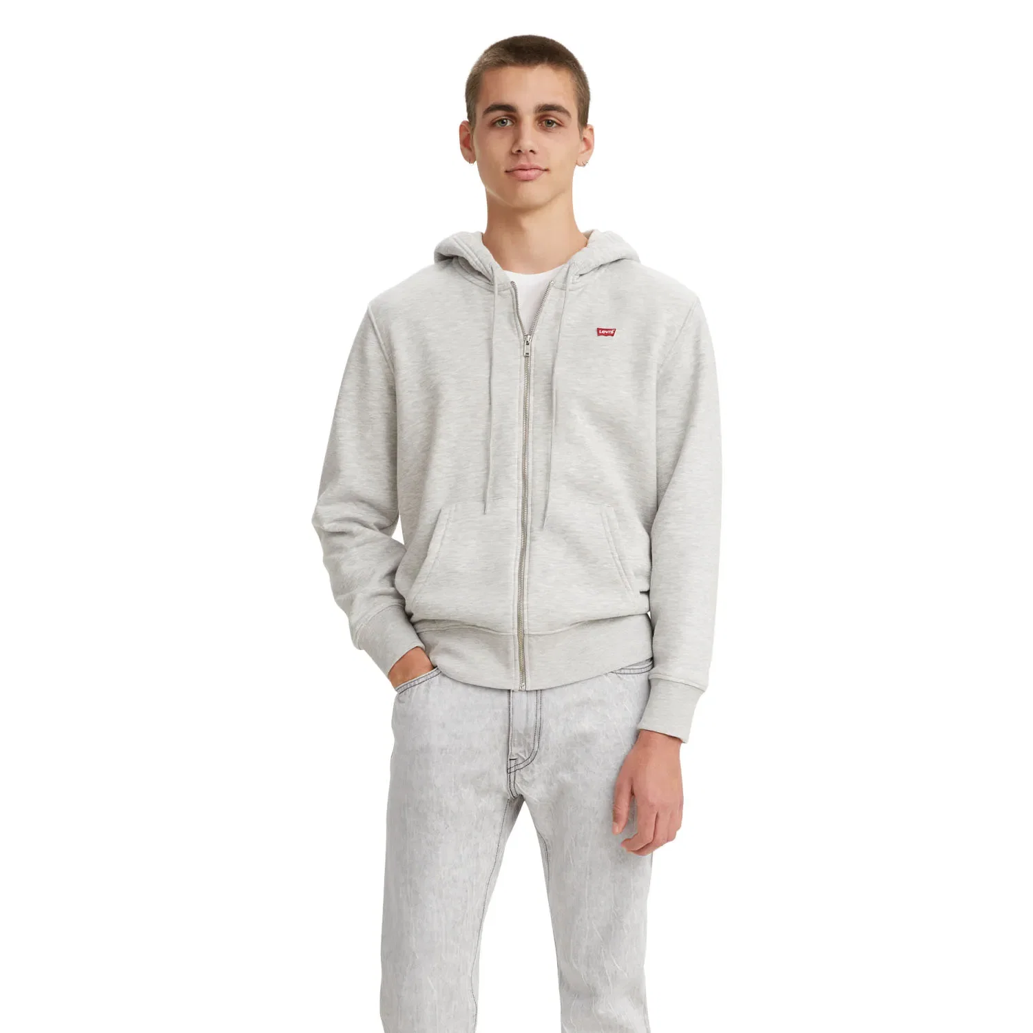 Moletom Levi's® Core Ng Zip Up Cinza