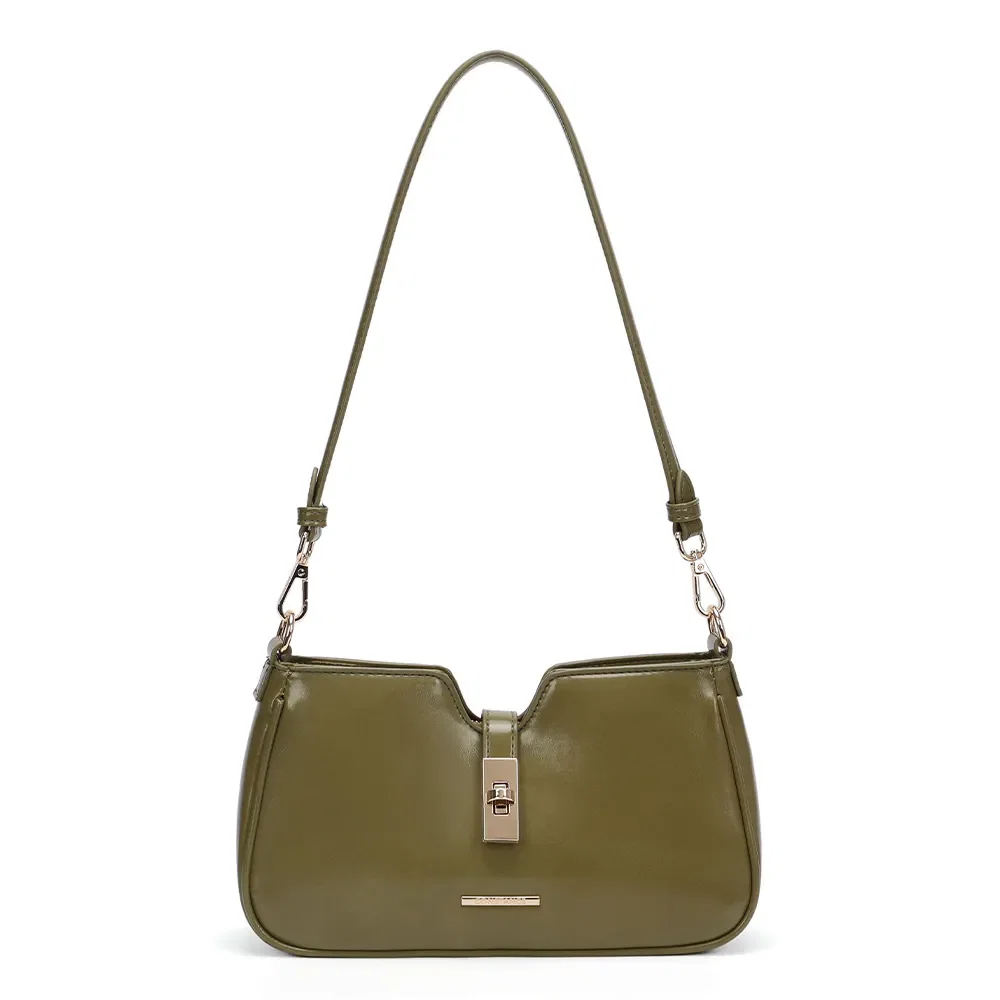 Bolsa Baguete Necessaire Removível Verde — imagem 1