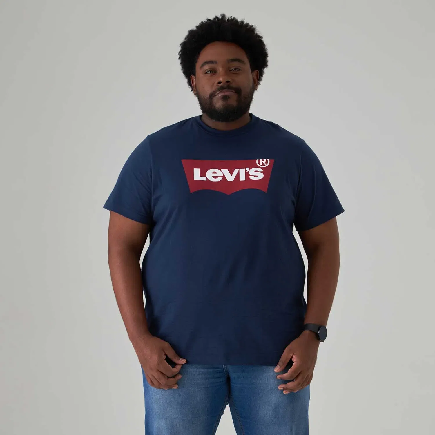 Camiseta Levi's® Plus Size Perfect Tee Azul Marinho — imagem 1