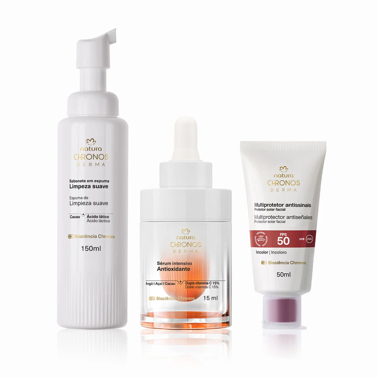 Kit Rotina Prevenção Chronos Derma (3 produtos) — imagem 1