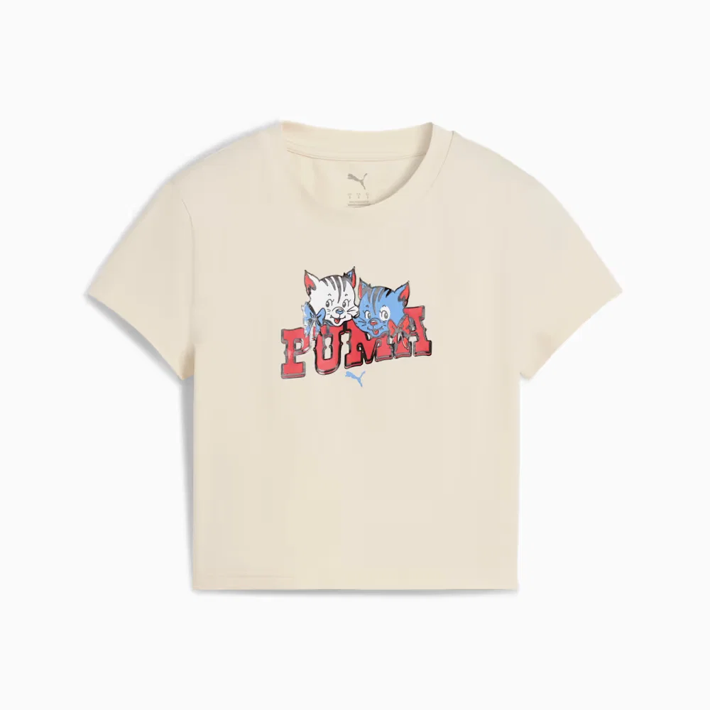 Camiseta Graphic Kitten Baby Feminina — imagem 1