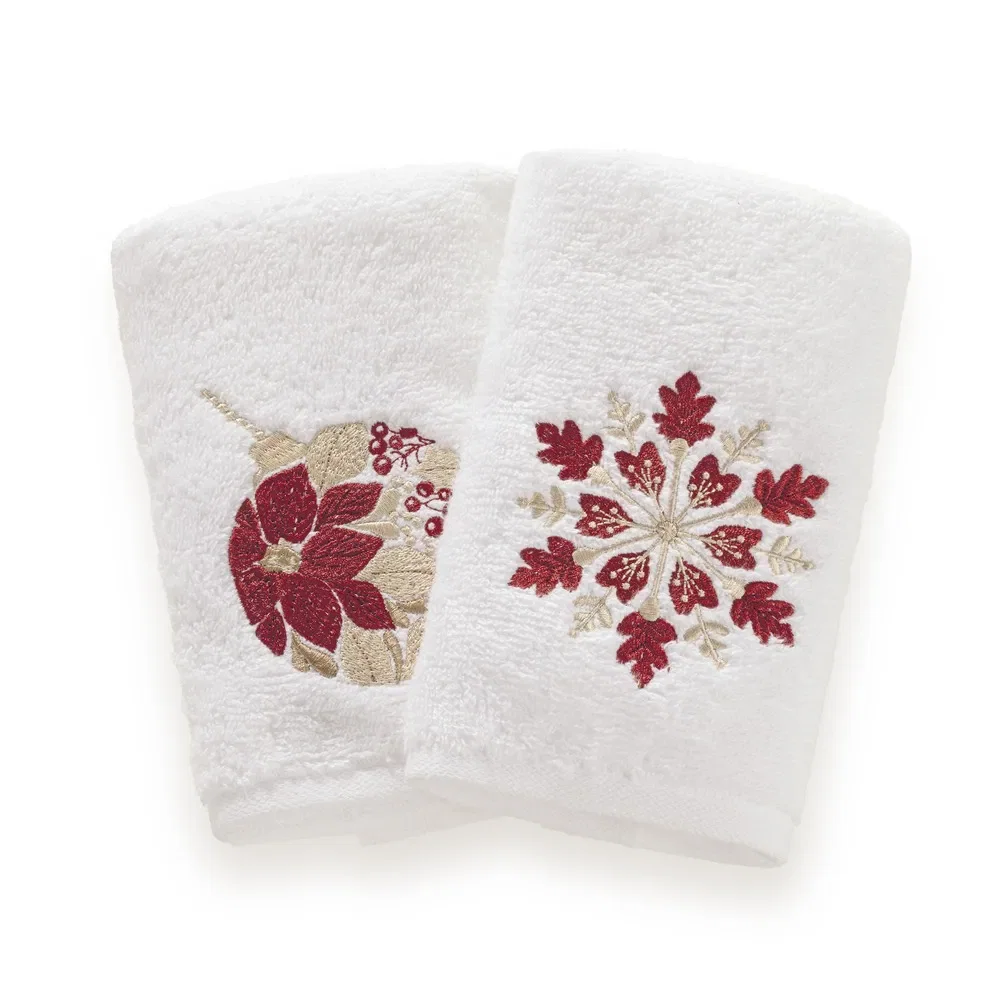Jogo de Lavabo 2 Peças 100% Algodão 500g/m² Casimiri Branco