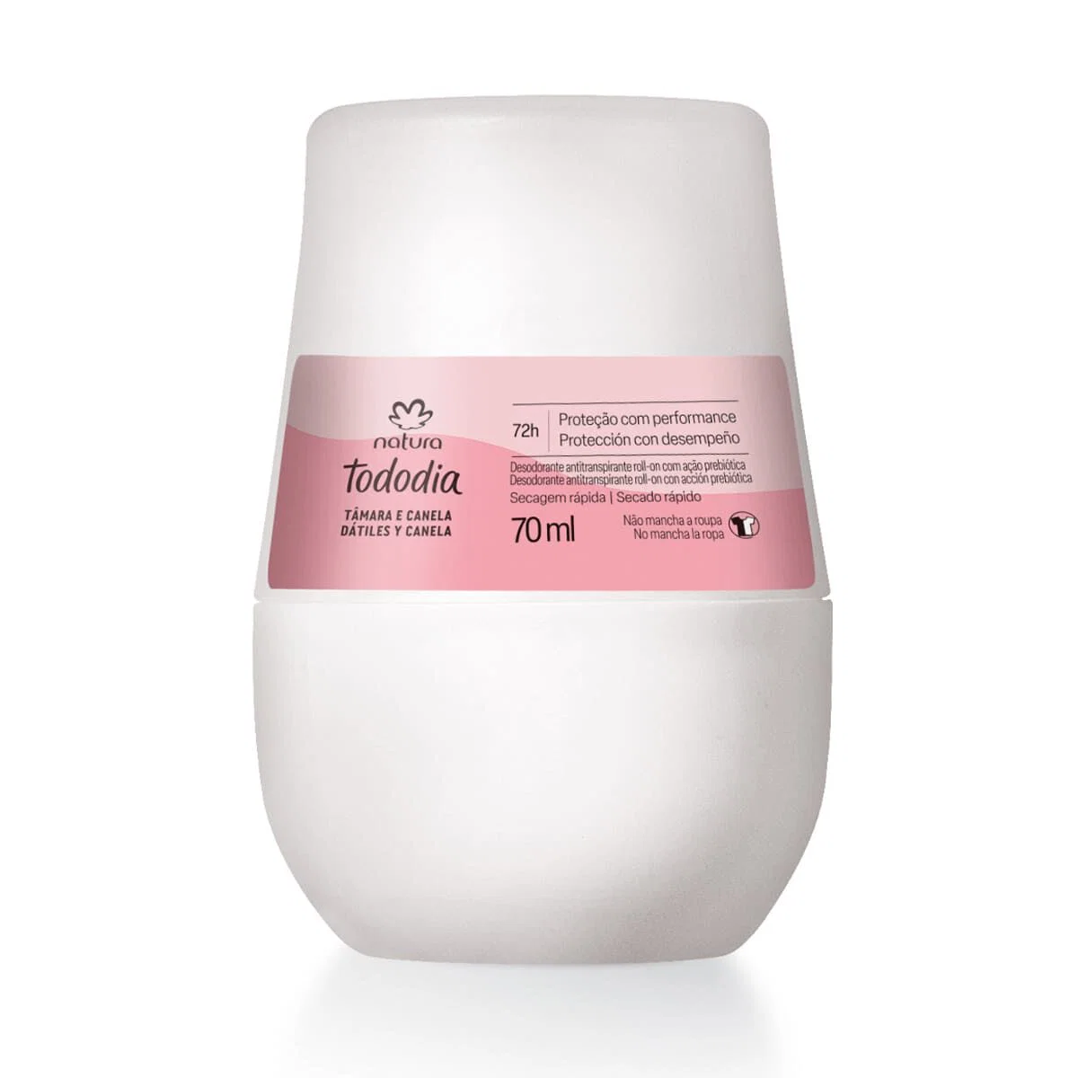 Desodorante Antitranspirante Roll-on Tododia Tâmara e Canela 70 ml — imagem 1