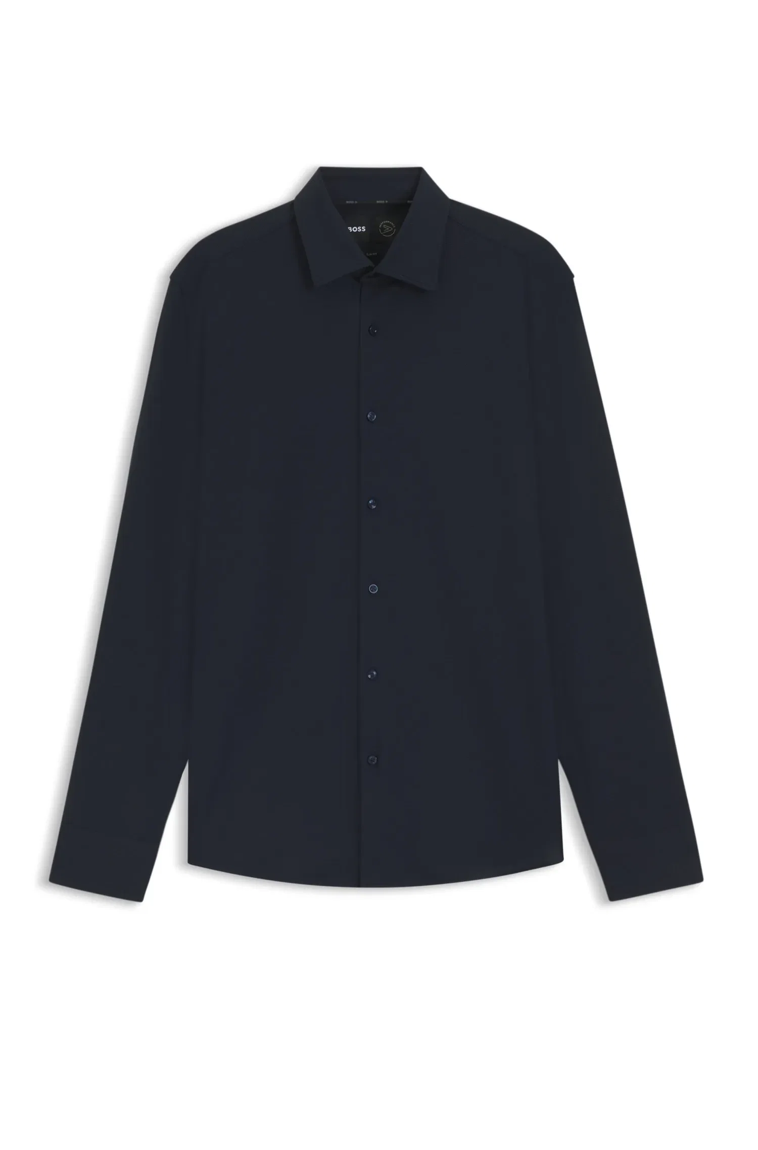 Camisa Slim Fit Em Jersey Estruturado — imagem 1