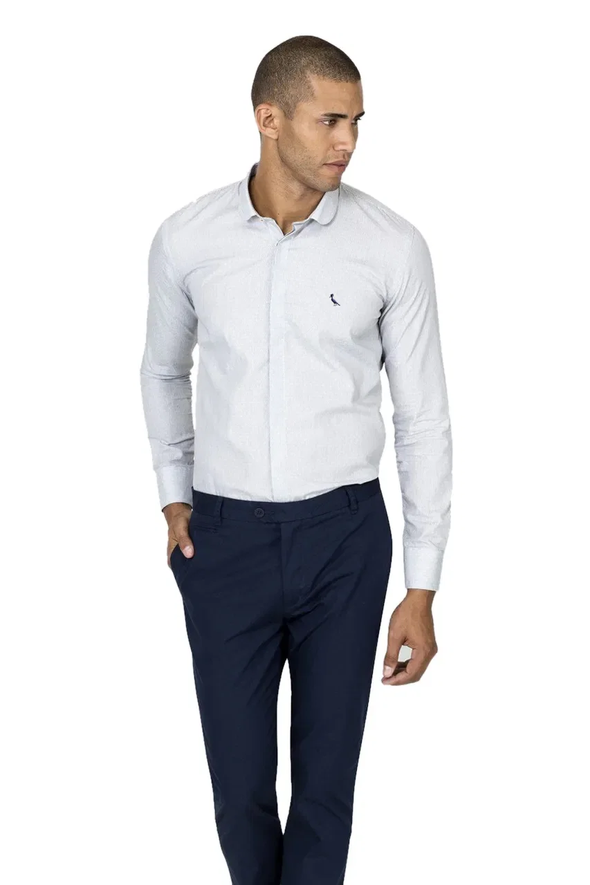 Camisa Enxuto Gola Redonda Maquineta — imagem 1