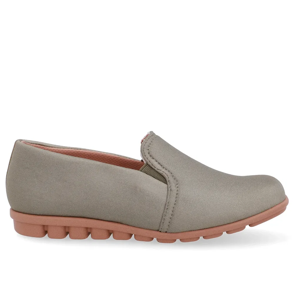 Loafer Verde Elastano Básico
