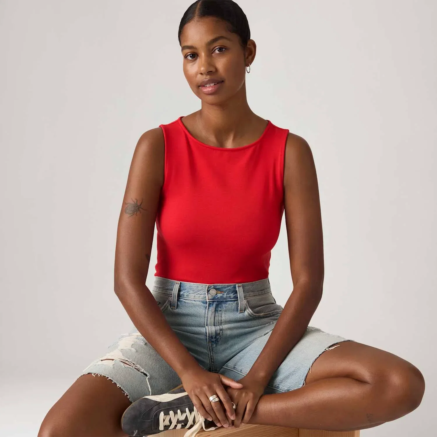 Blusa Levi's®Blair Boatneck Vermelha