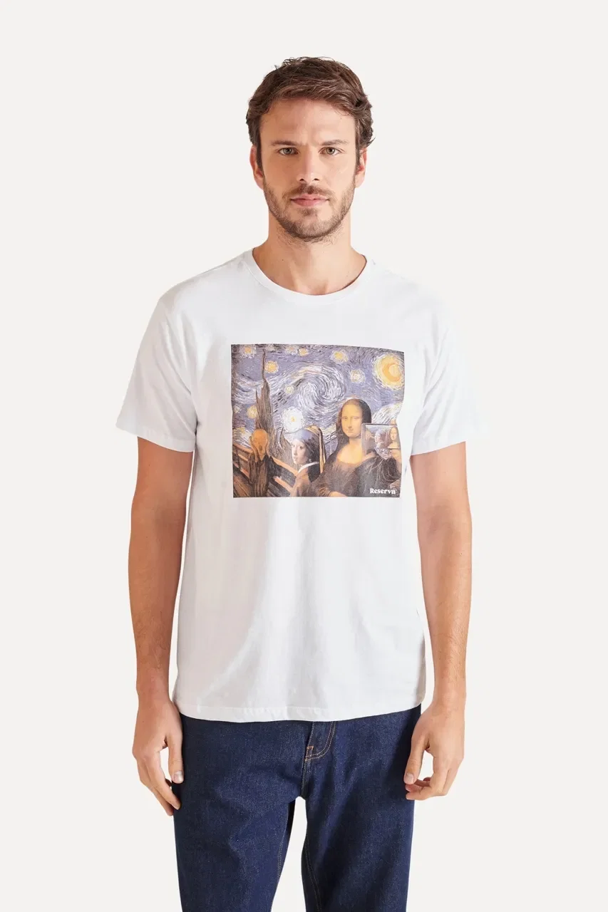 Camiseta Estampada Art Selfie — imagem 1