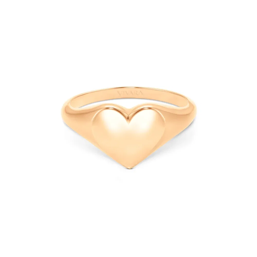 Anel Heart em Ouro Rosé 18k — imagem 1