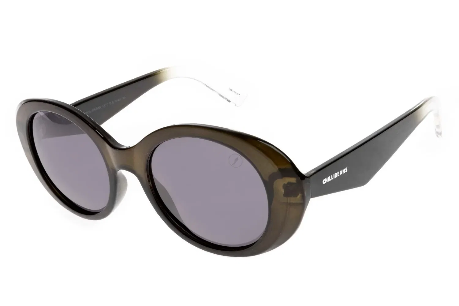 Óculos De Sol Feminino Eco Redondo Polarizado Preto — imagem 1