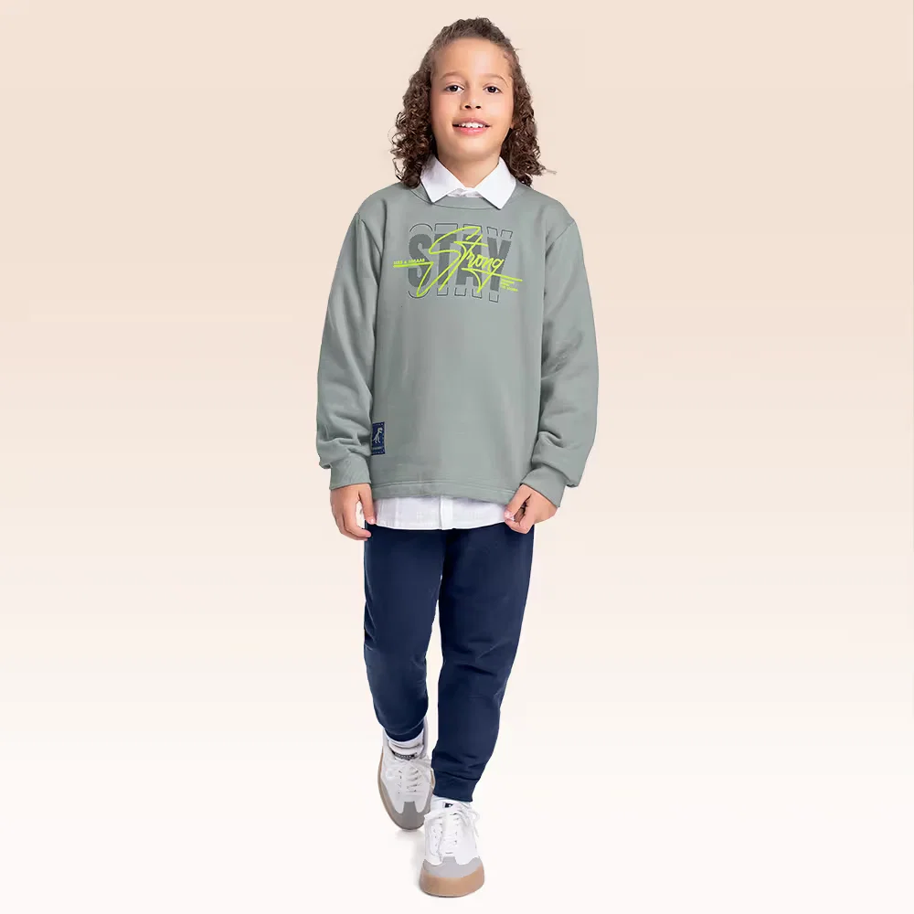 Conjunto blusão e calça moletom