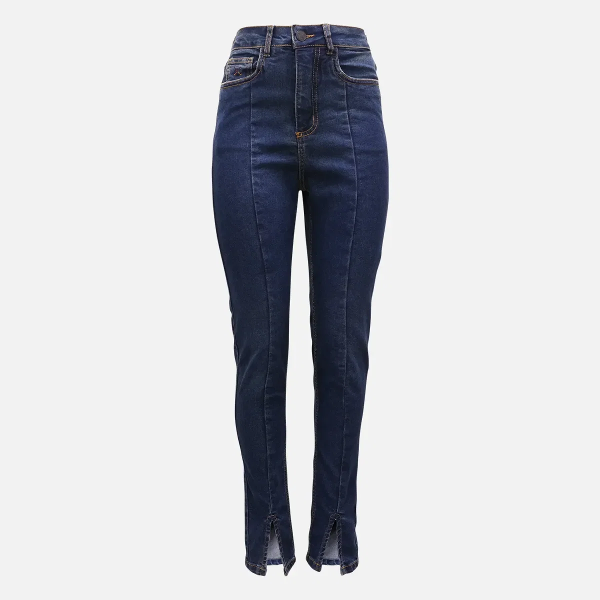 Calça Jeans Feminina Skinny Esc C Fenda