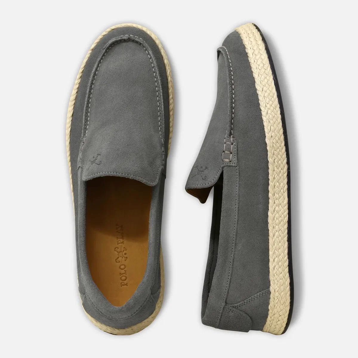 Mocassim Suede Juta Cinza