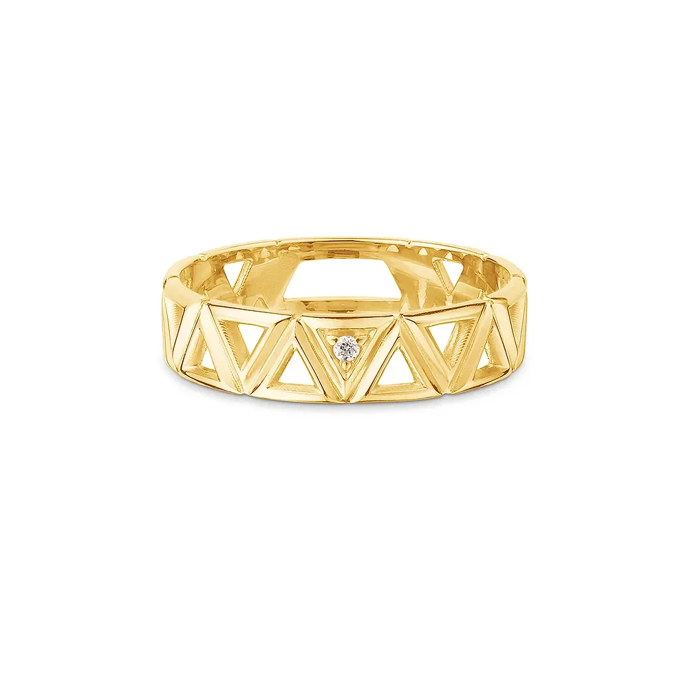 Anel Icona em Ouro Amarelo 18k com Diamantes — imagem 1