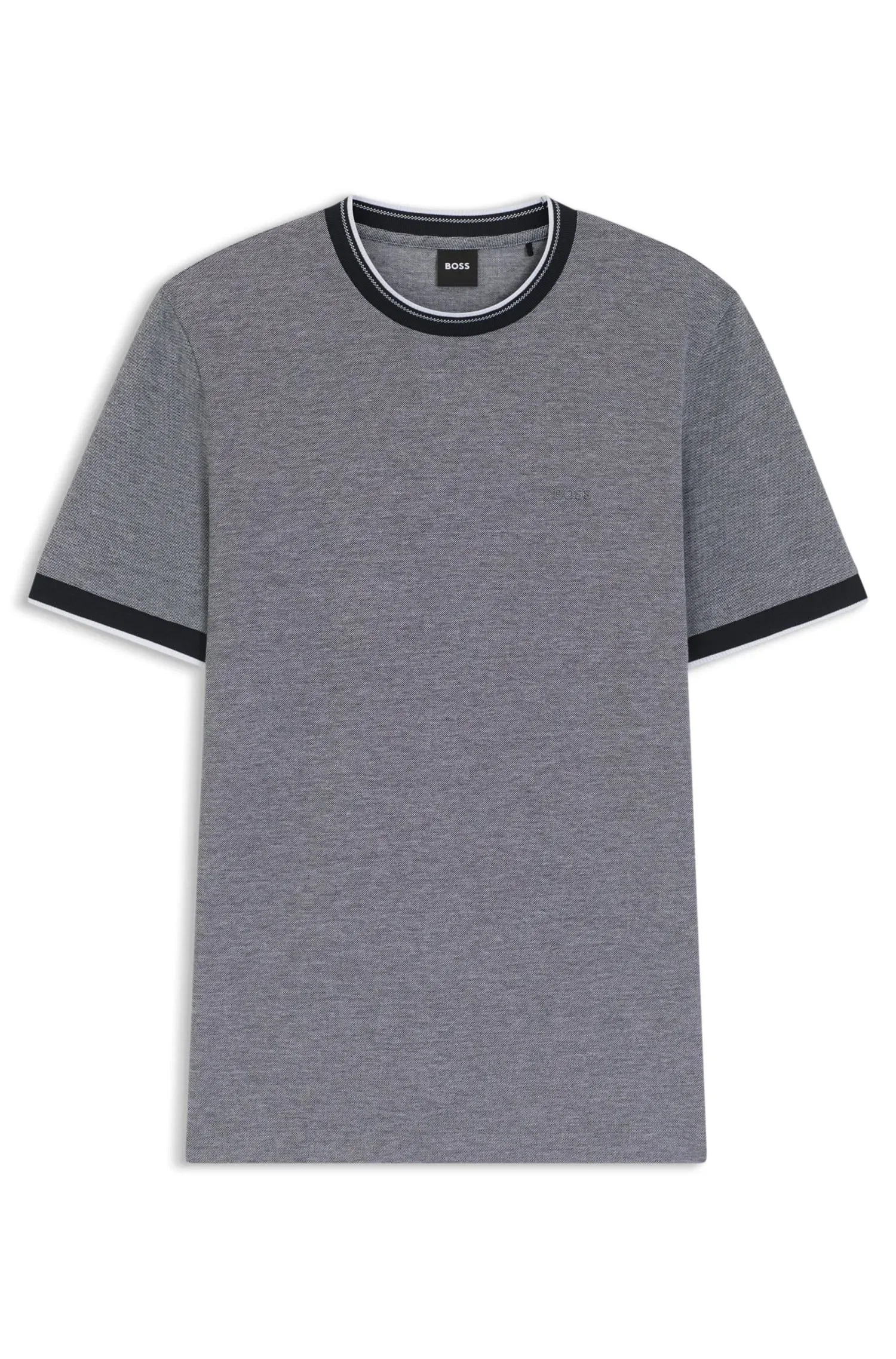 Camiseta Em Algodão Piqué Com Detalhe De Logo — imagem 1