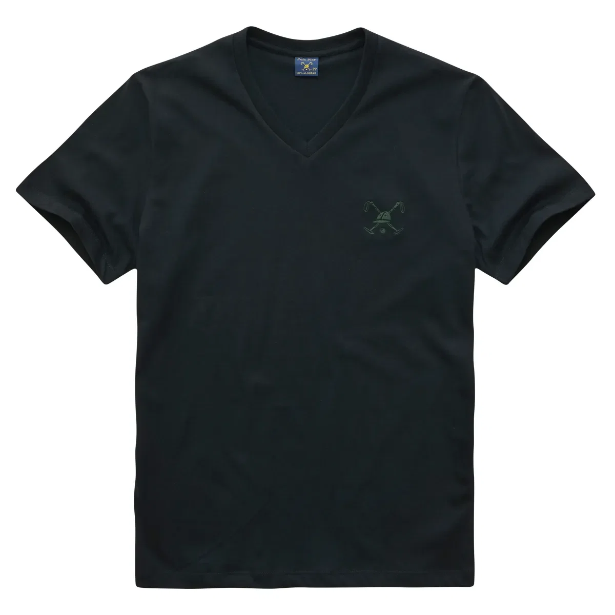 Camiseta Decote V Taco Médio