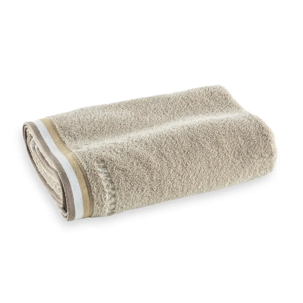 Toalha Banhão com Bordado 540g/m² Montello Nocciola / Bege