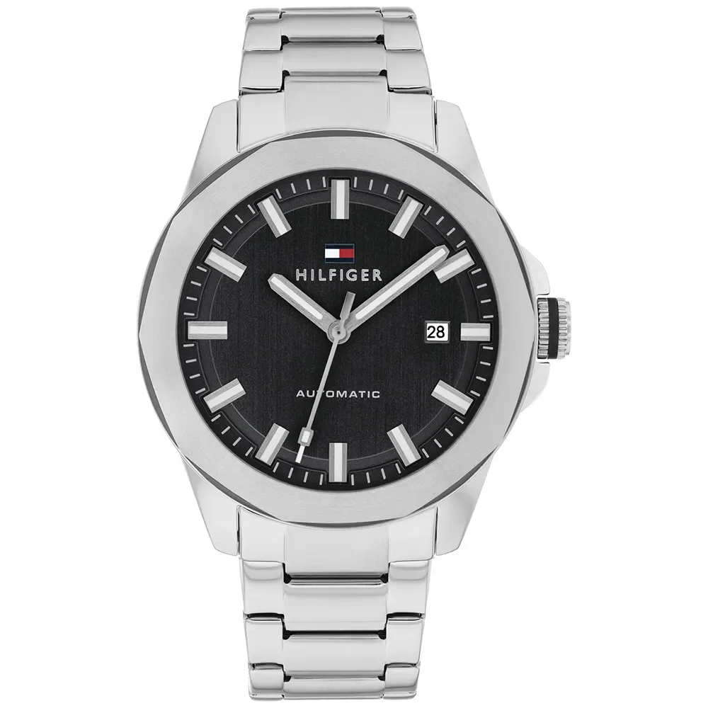Relógio Tommy Hilfiger Lars Auto Automático Masculino em Aço Prateado 1710692