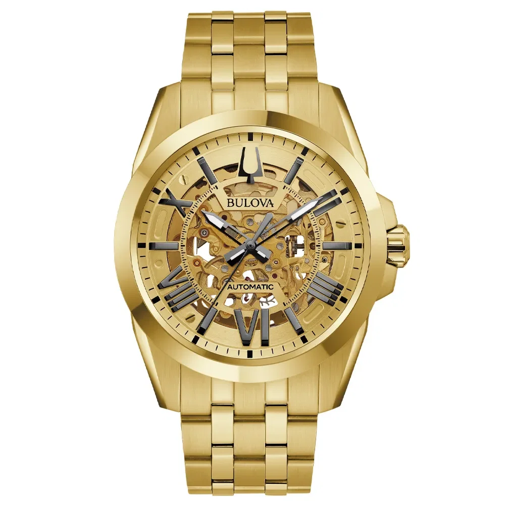Relógio Bulova Sutton Masculino Aço Dourado 97a162