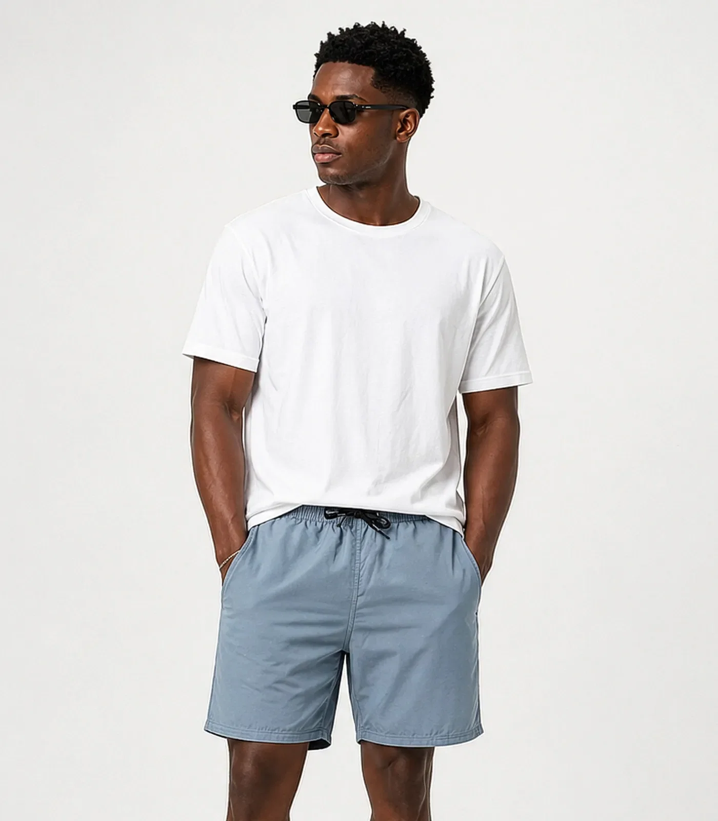 Bermuda Masculina Em Tactel Com Bolsos Filt Surf Azul — imagem 1