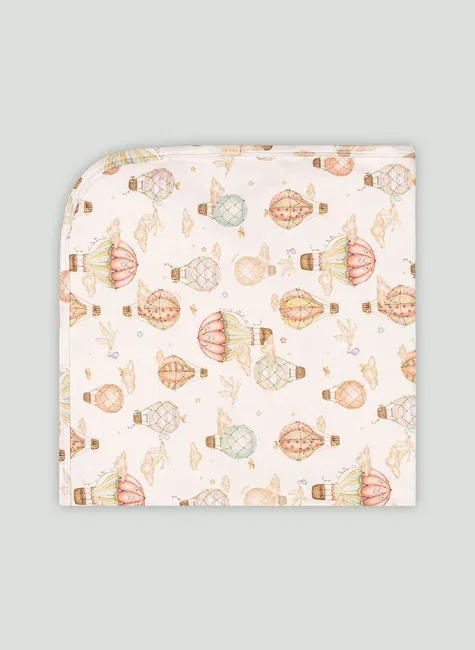 Manta Comfy Unissex para Bebê em Suedine Premium (Branco) Up Baby