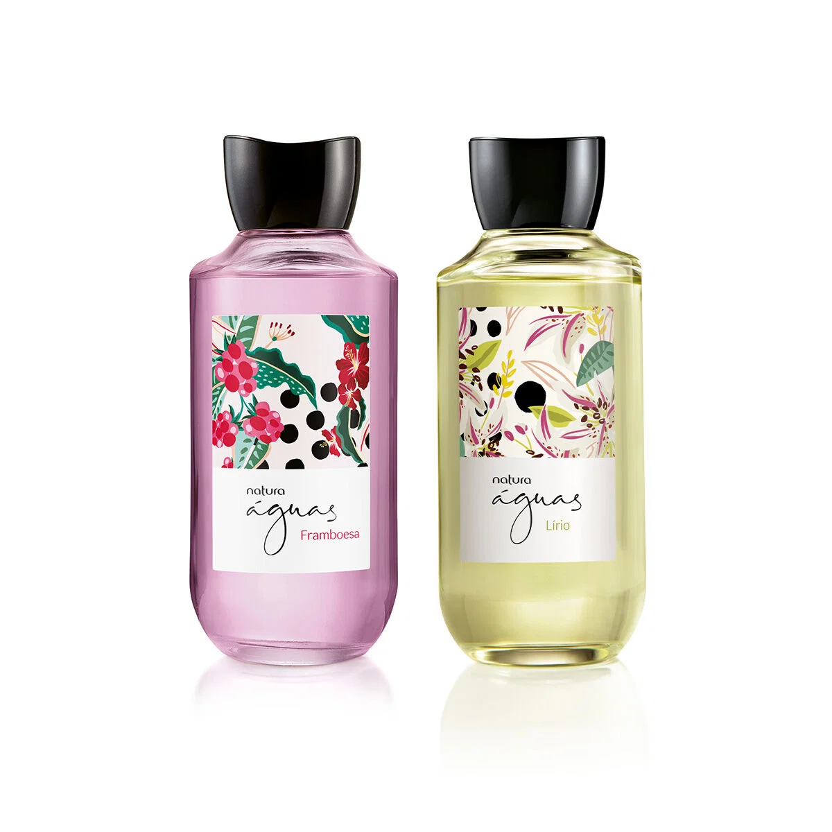 Kit Deo Colônia Feminino Framboesa e Lírio Águas de Natura 2 produtos de 170 ml