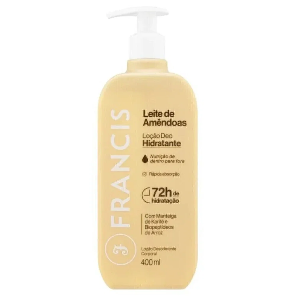 Loção Deo Hidratante Francis Leite de Amêndoas 400ml