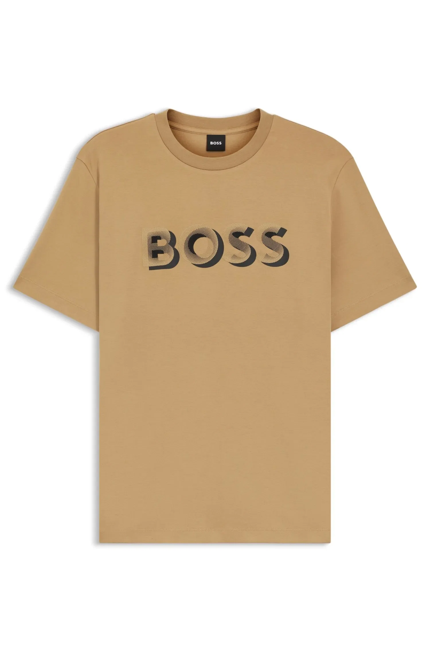 Camiseta De Algodão Mercerizado Com Logo