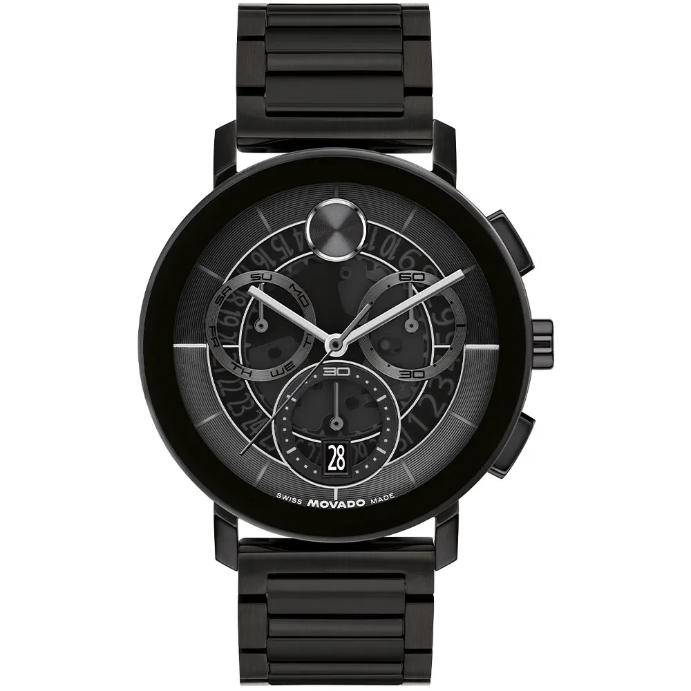 Relógio Movado Masculino Preto - 3601264 — imagem 1
