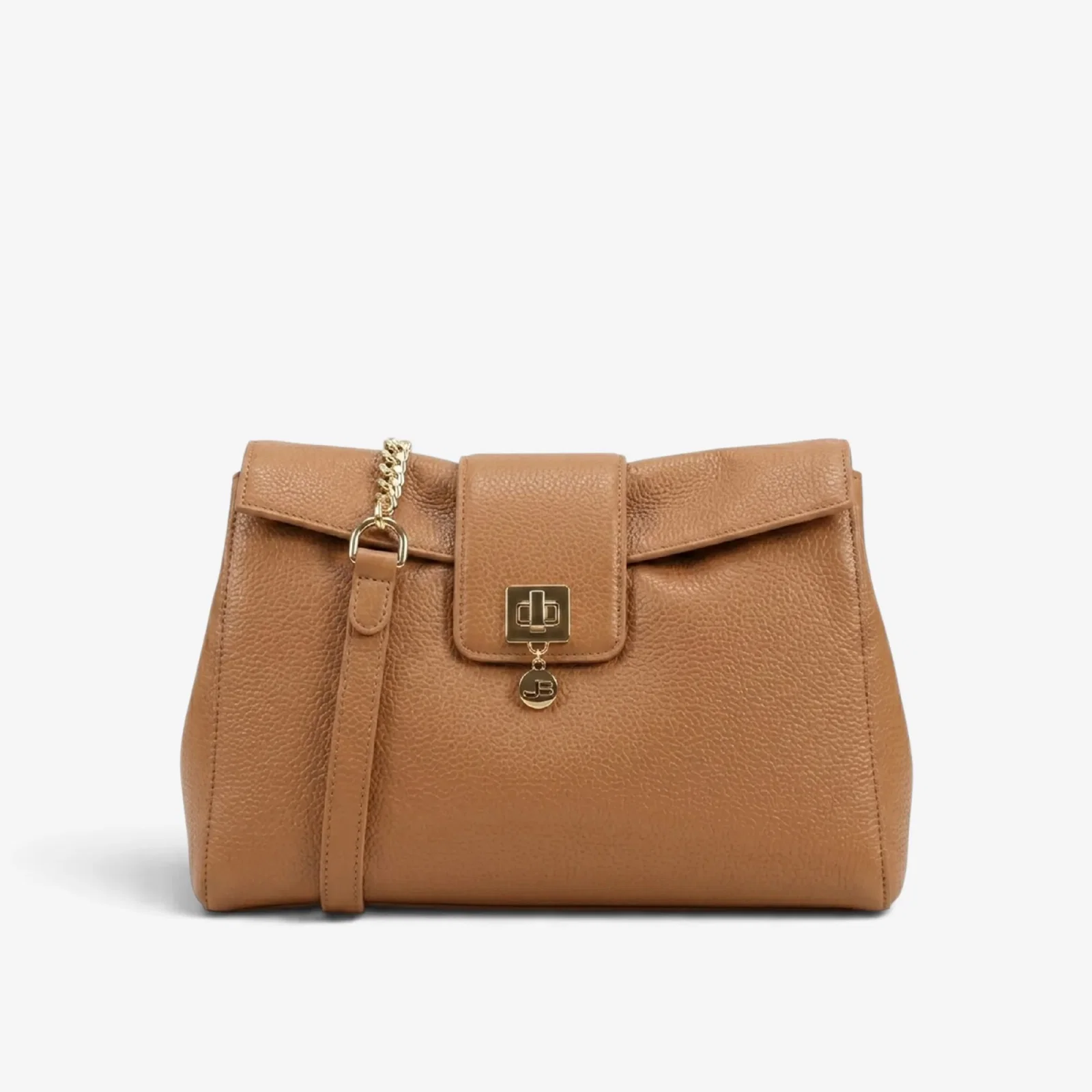 Bolsa Transversal Caramelo Trigo Couro