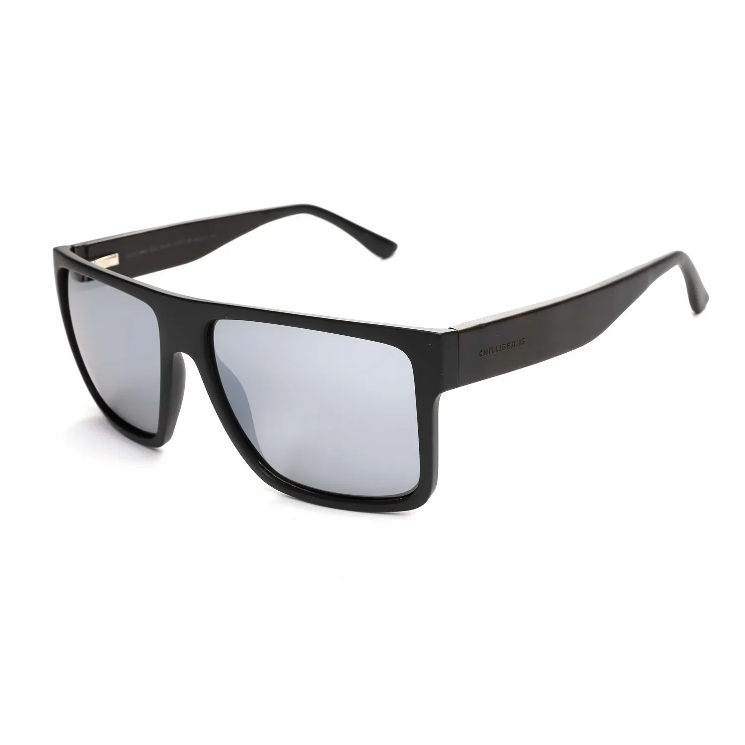 Óculos de Sol Masculino Chilli Beans Quadrado Espelhado Preto — imagem 1