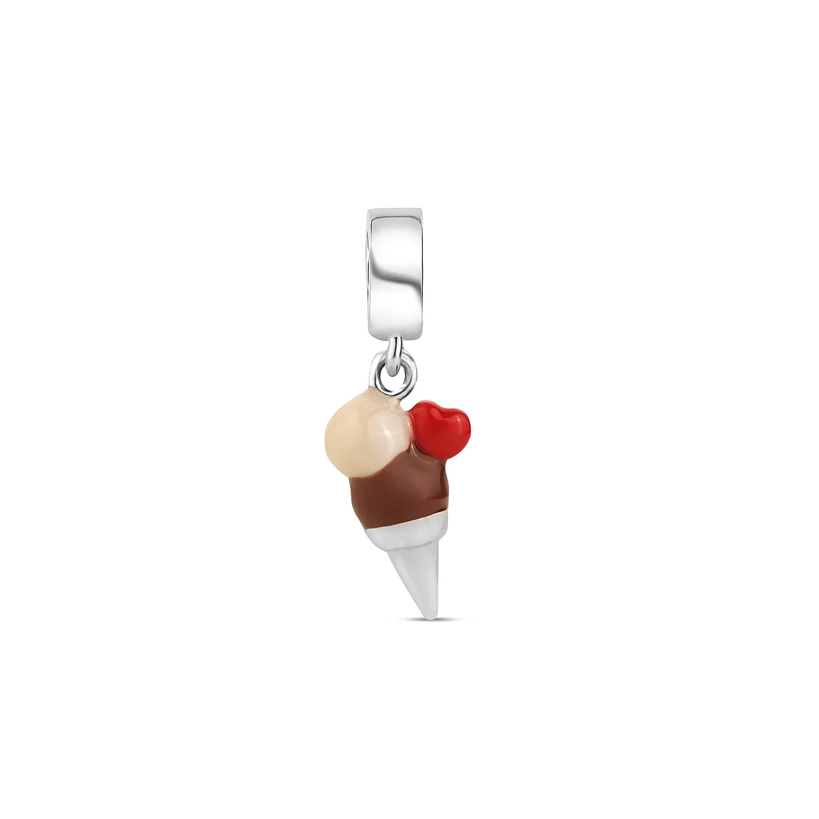 Pingente Life Sorvete eme Prata 925 com Esmalte — imagem 1