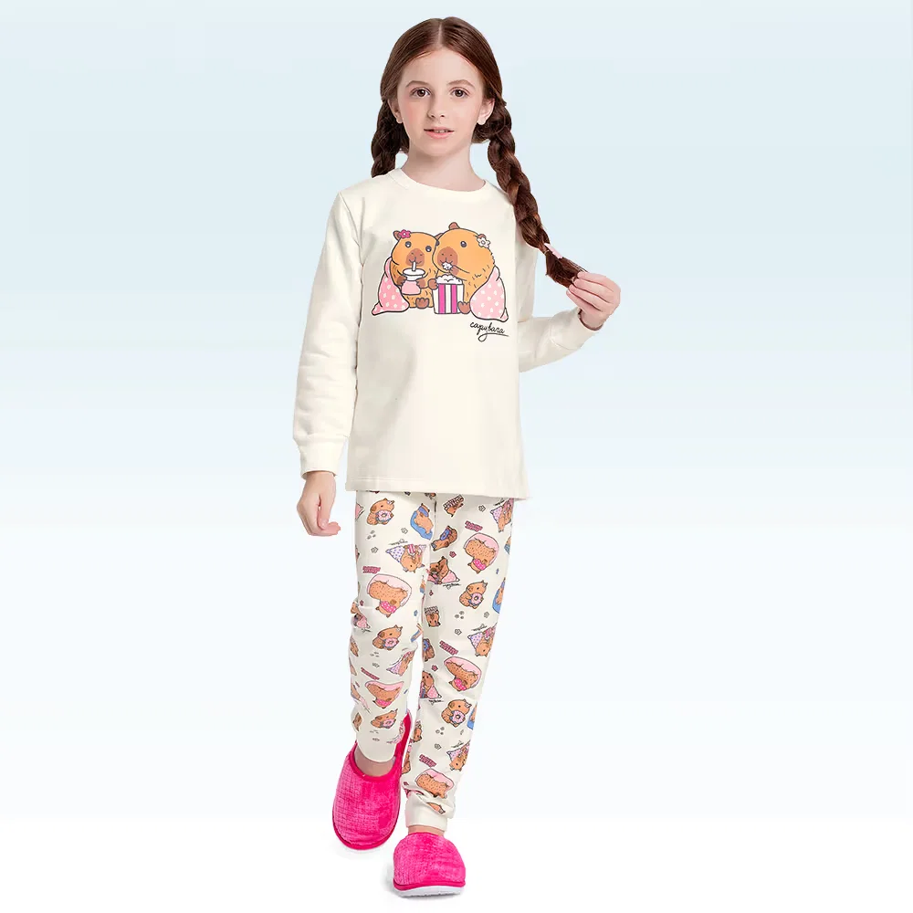 Conjunto pijama blusão e calça