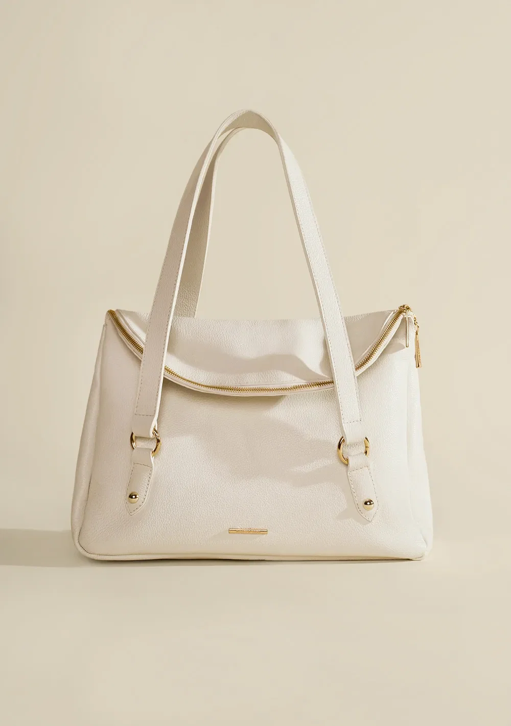 Bolsa Baguete Alça Dupla Off White