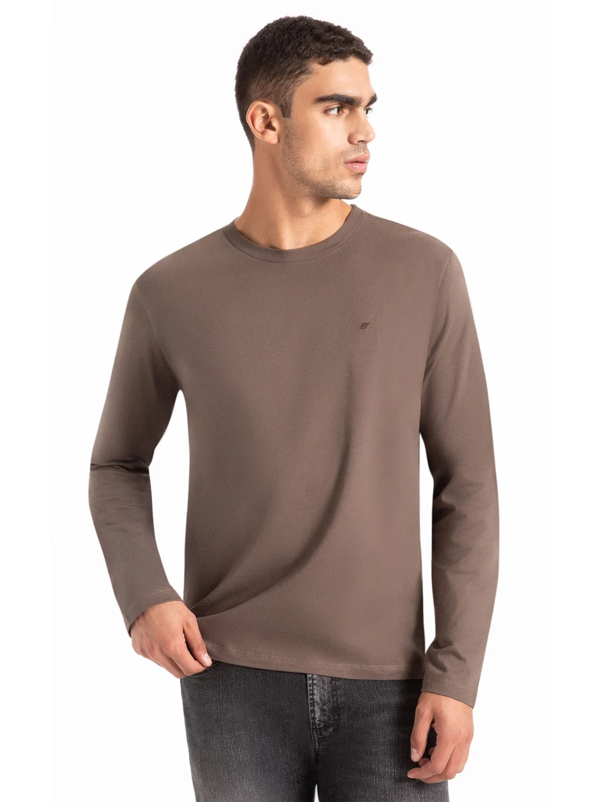 T-Shirt Fine Easa Classic Tabaco