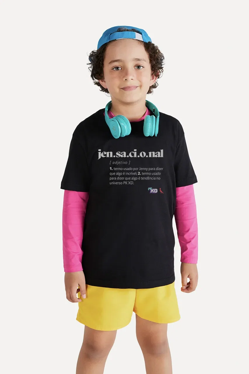 Camiseta Mini Jen.sa.ci.o.nal Pk Xd