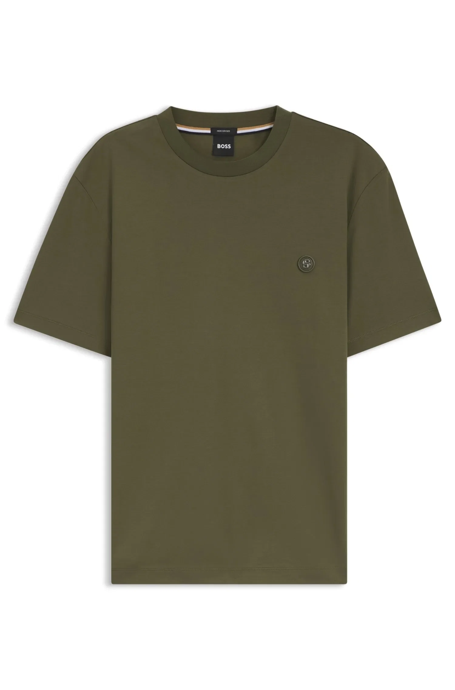 Camiseta De Algodão Mercerizado Com Monograma Double B — imagem 1