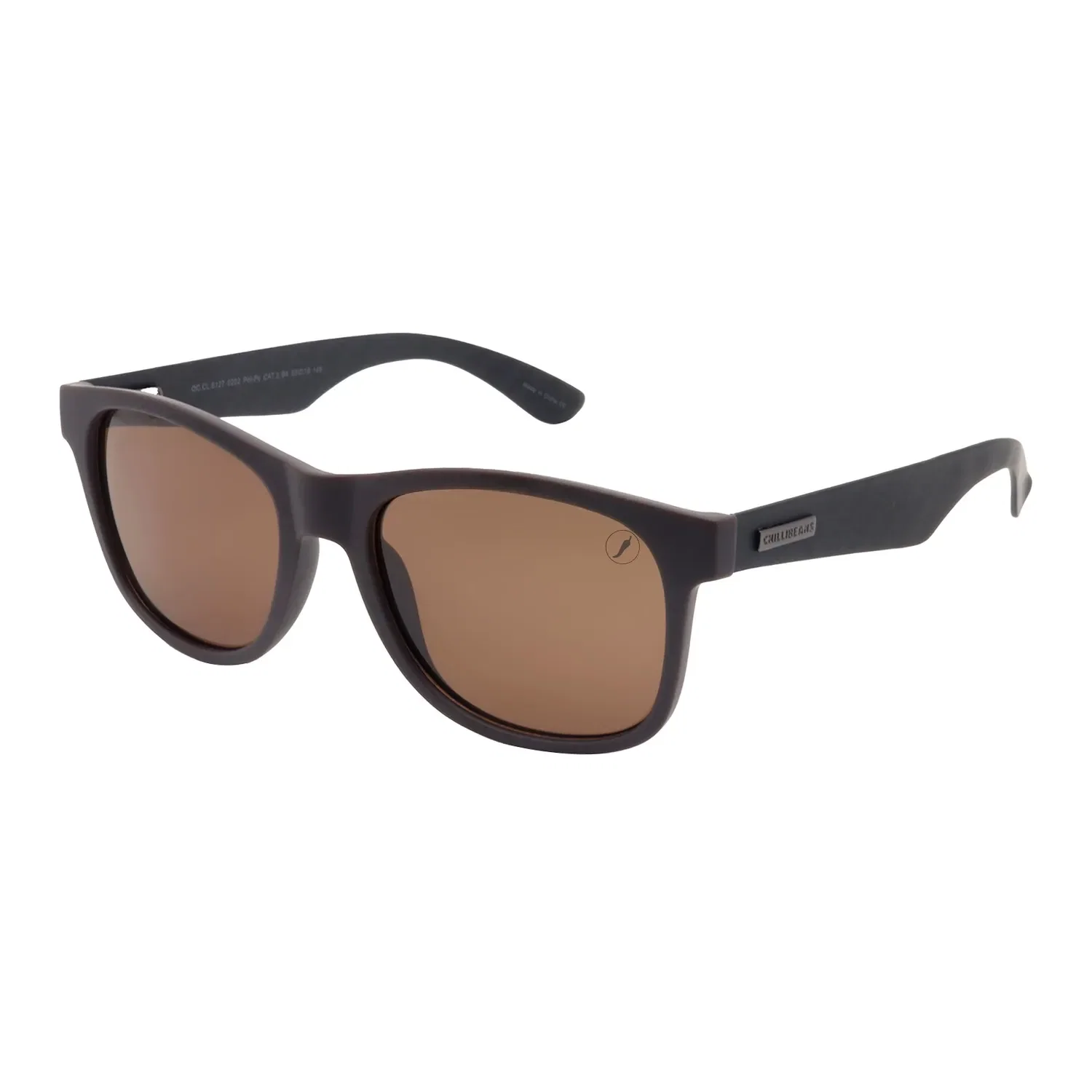 Óculos de Sol Masculino Chilli Beans Quadrado Polarizado Marrom — imagem 1