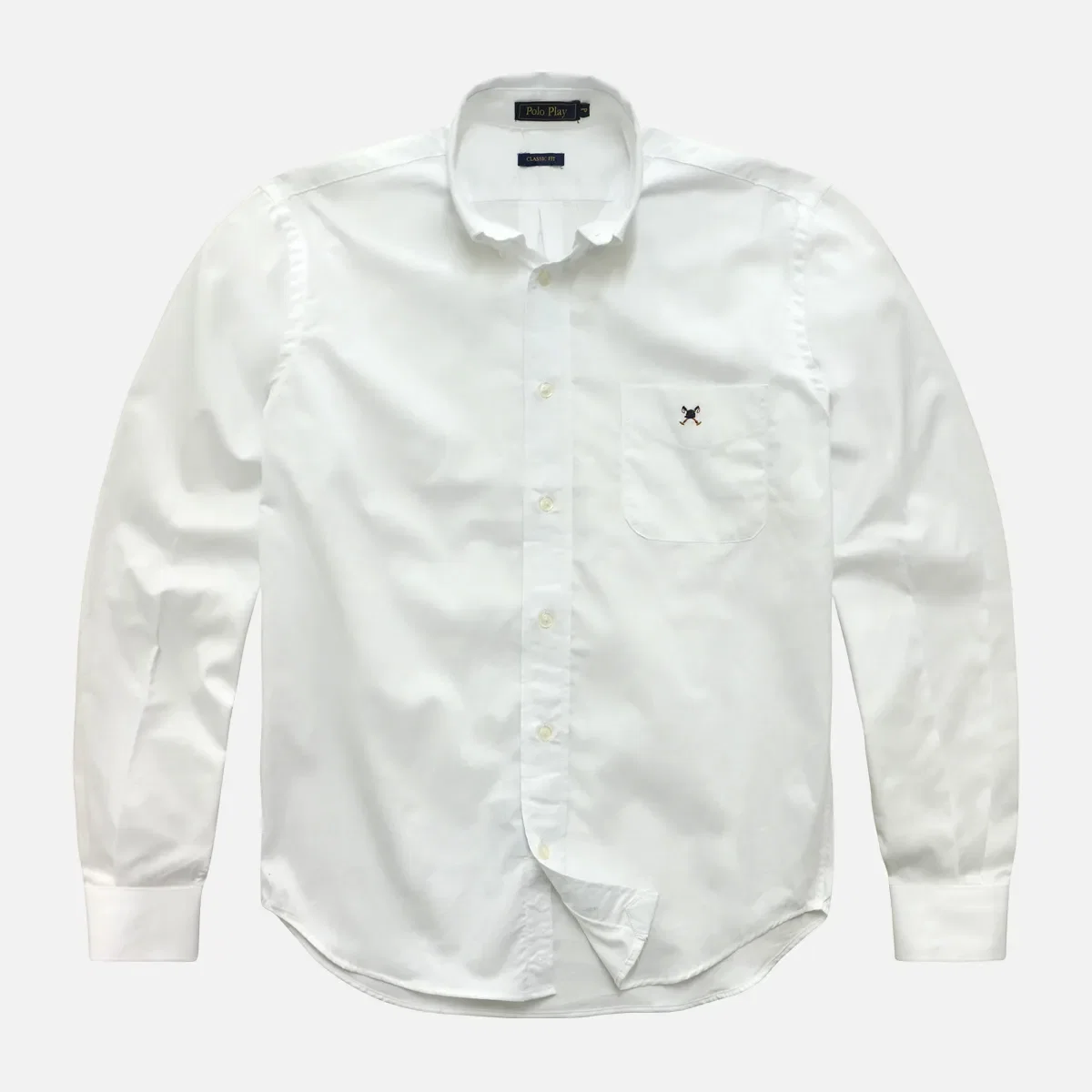 Camisa Classic Button-Down Com Bolso Manga Longa