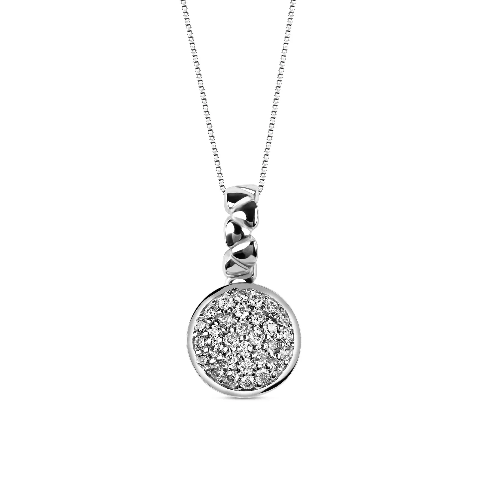Pingente Icona em Ouro Branco 18k com Diamantes, 0,15ct — imagem 1