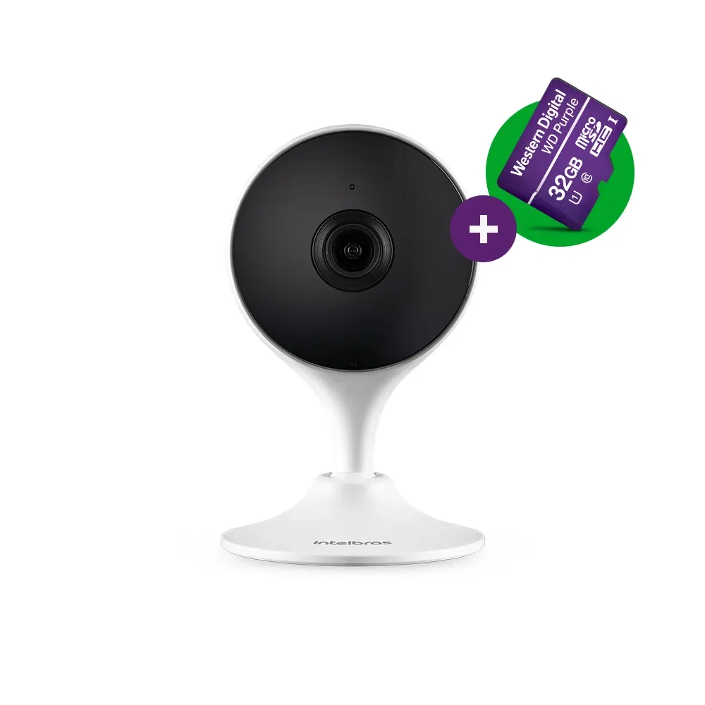 Câmera Inteligente Full HD Im3 C com microSD 32 GB Branca Intelbras