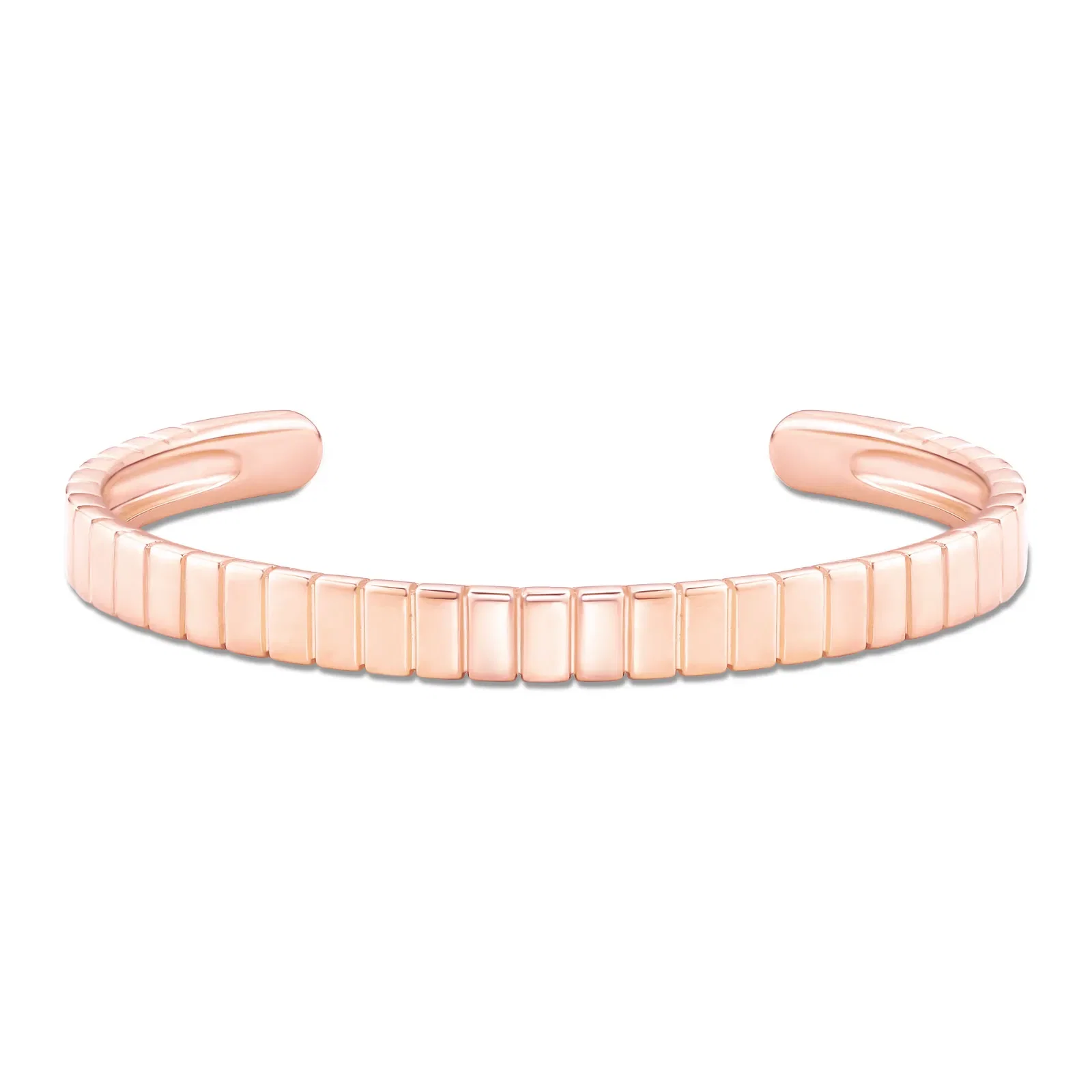 Pulseira Life Textura em Liga Rosé com Banho de Ouro Rosé 18k — imagem 1