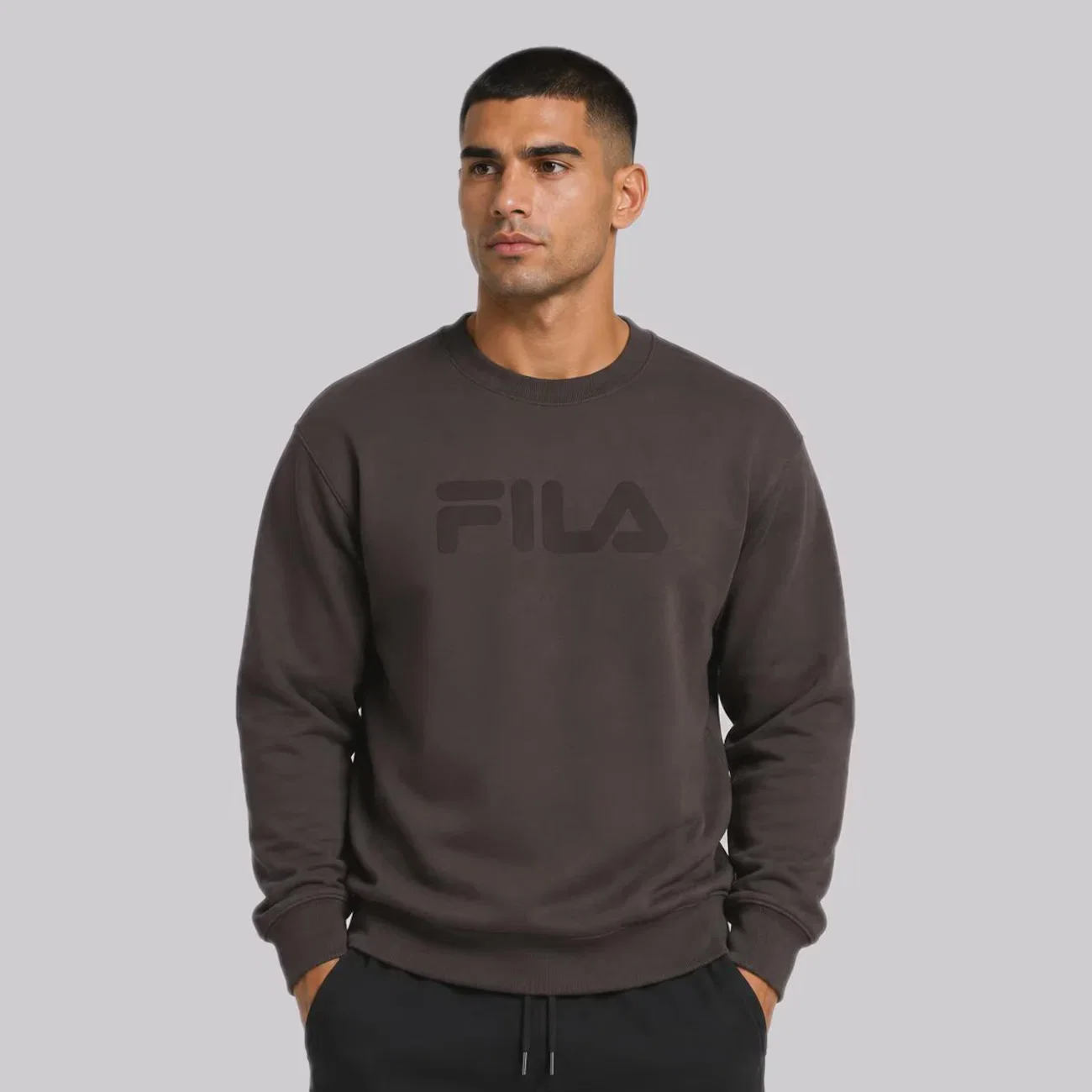 Blusão de Moletom Fila Comfort Letter III Logo Masculino