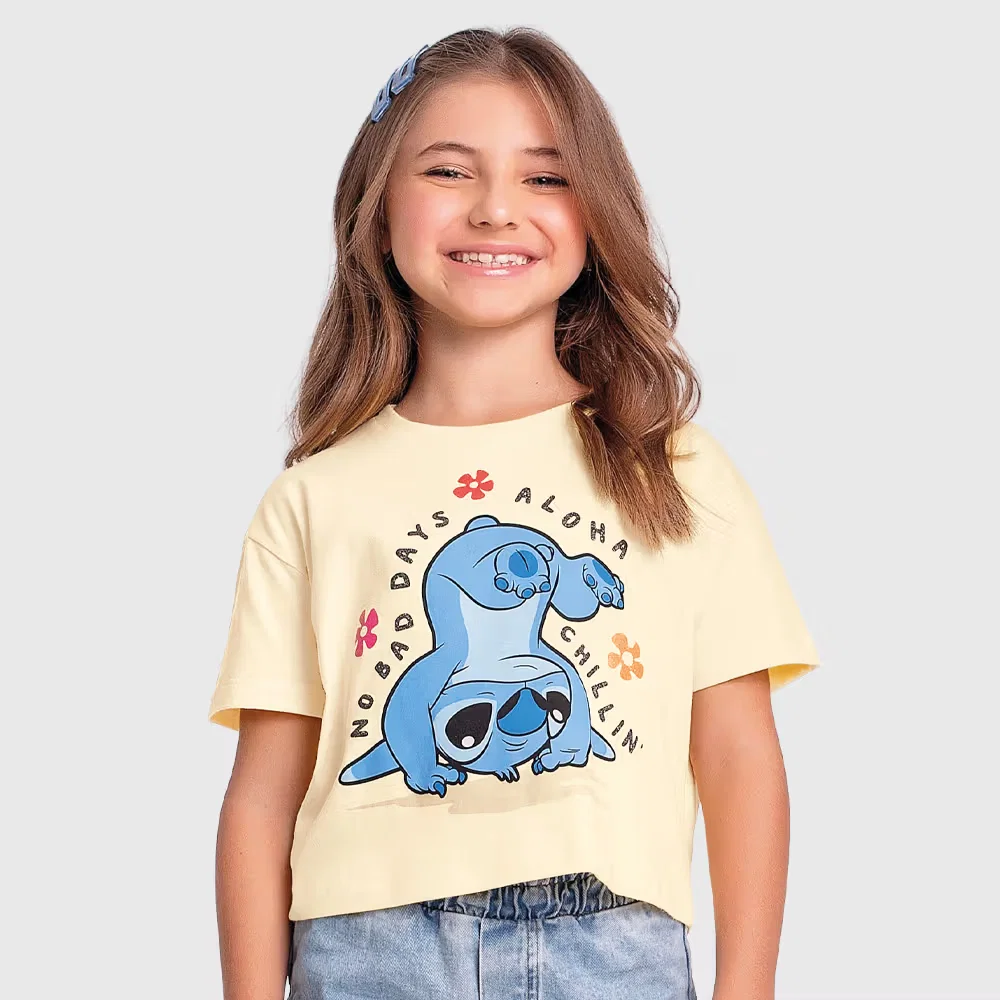Blusa em meia malha aloha Stitch — imagem 1