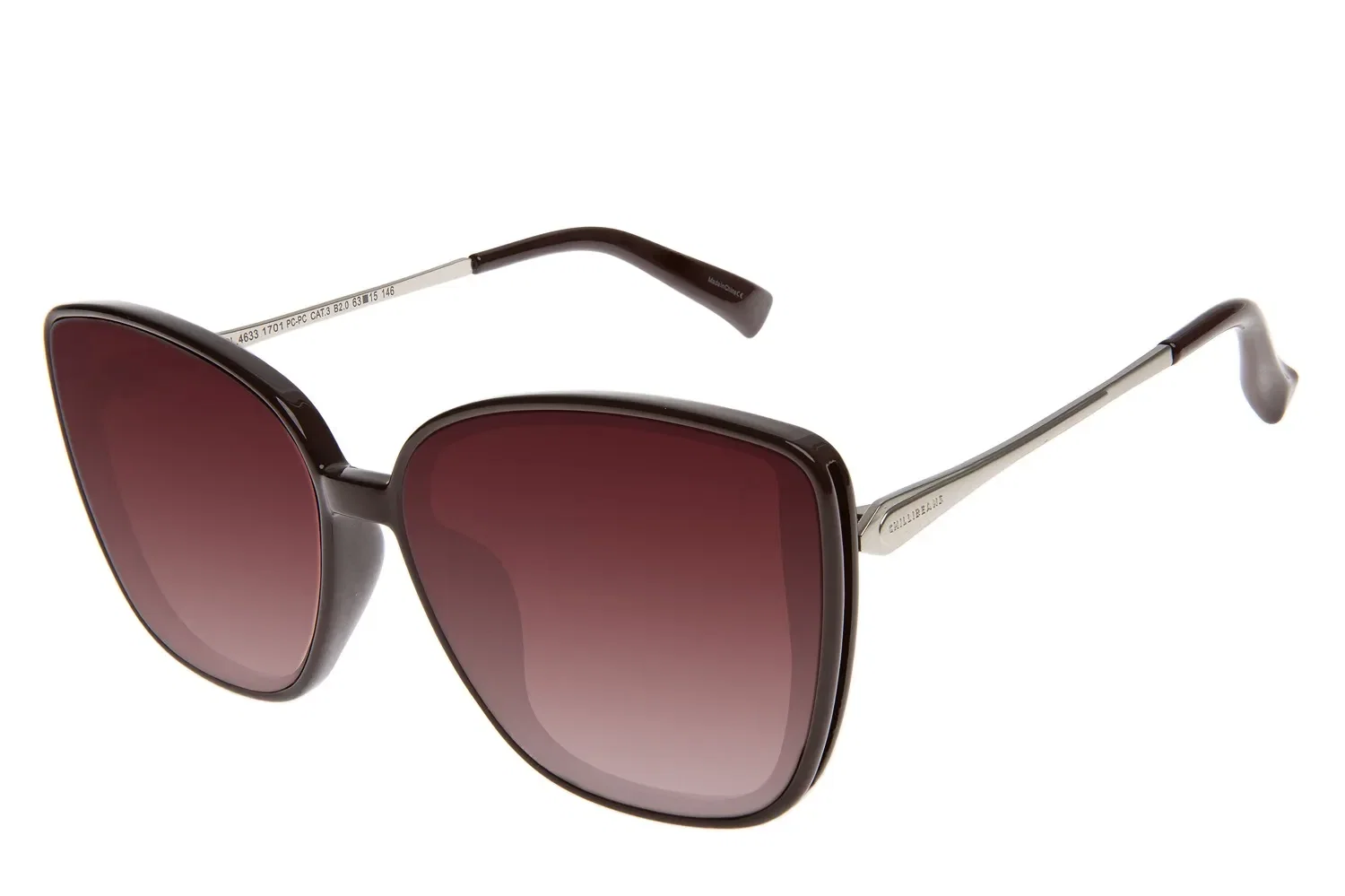 Óculos de Sol Feminino Chilli Beans Redondo Vinho