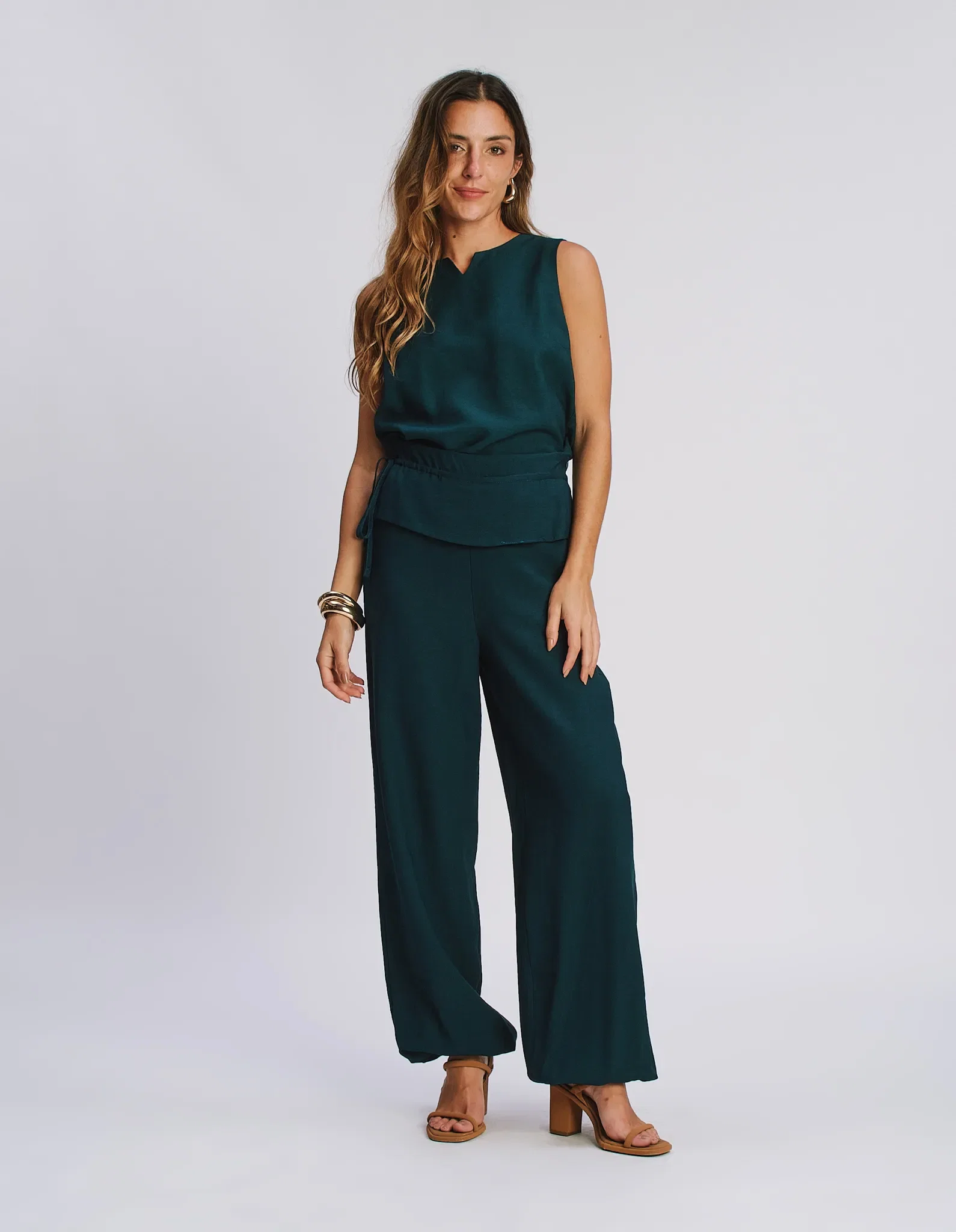 Calça Aladim Detalhe Pala - Verde
